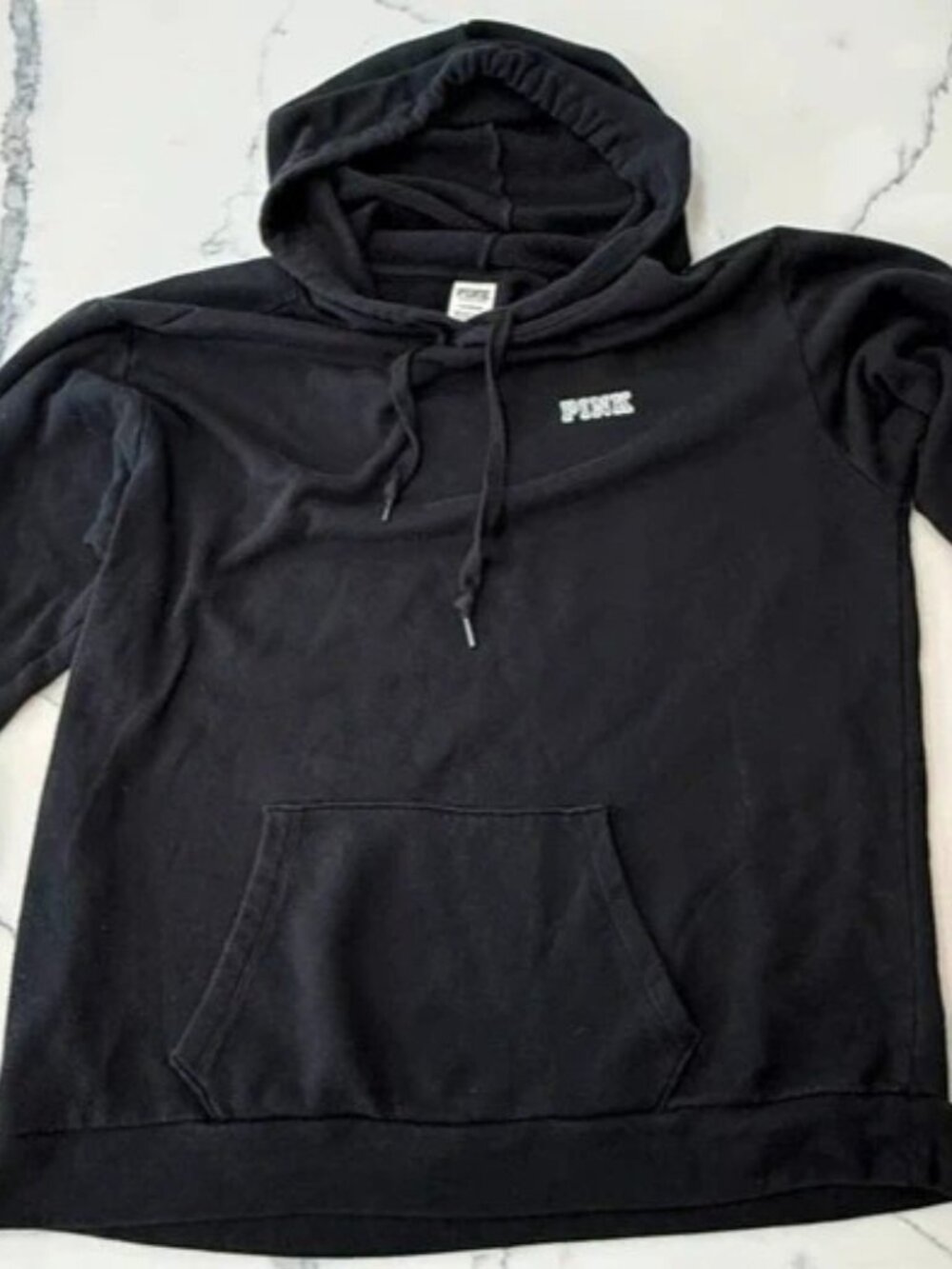 Victoria's Secret PINK Black Pullover Hoodie L